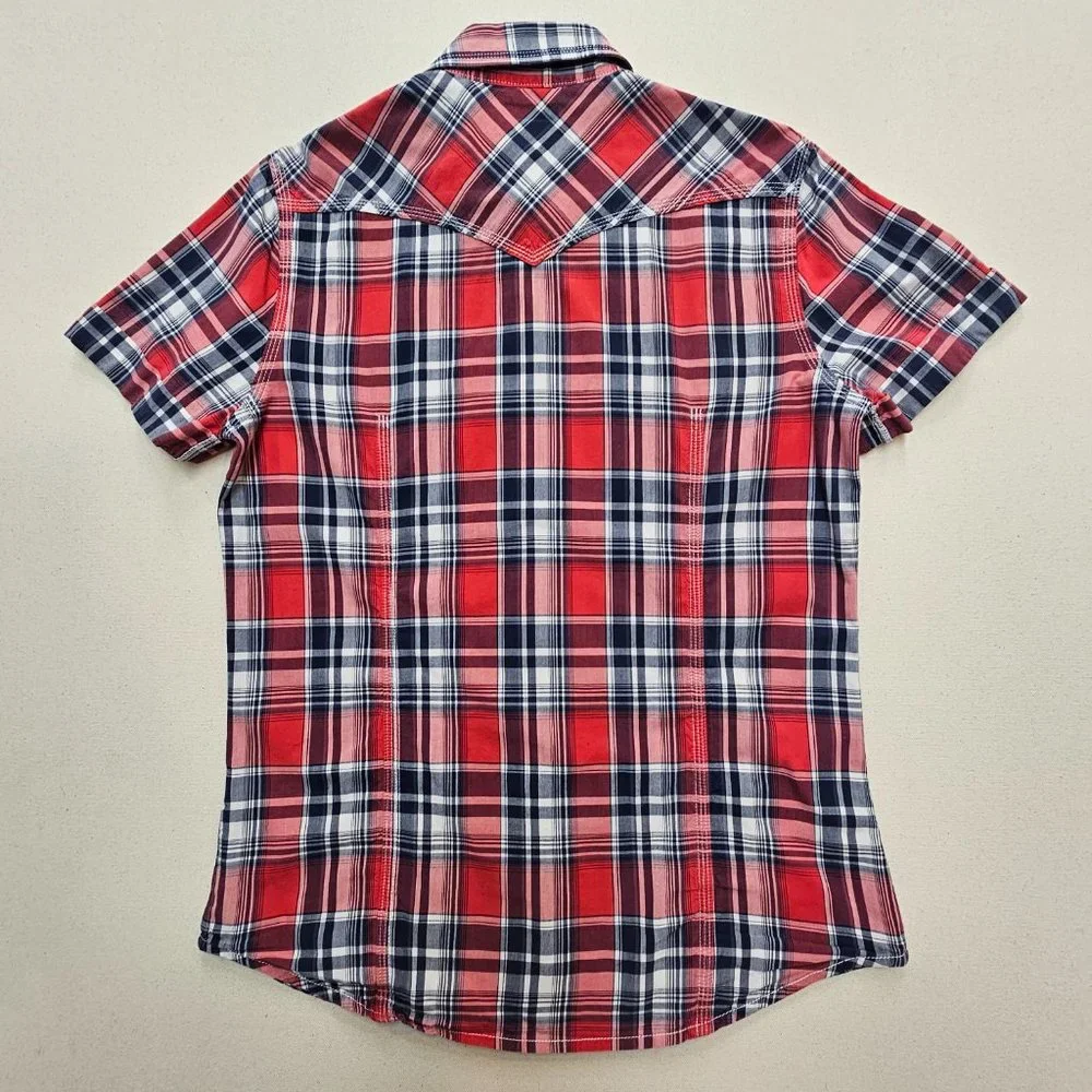 True Religion Short Sleeve Western Style Snap Shirt S